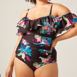 elba one piece navy swimsuit